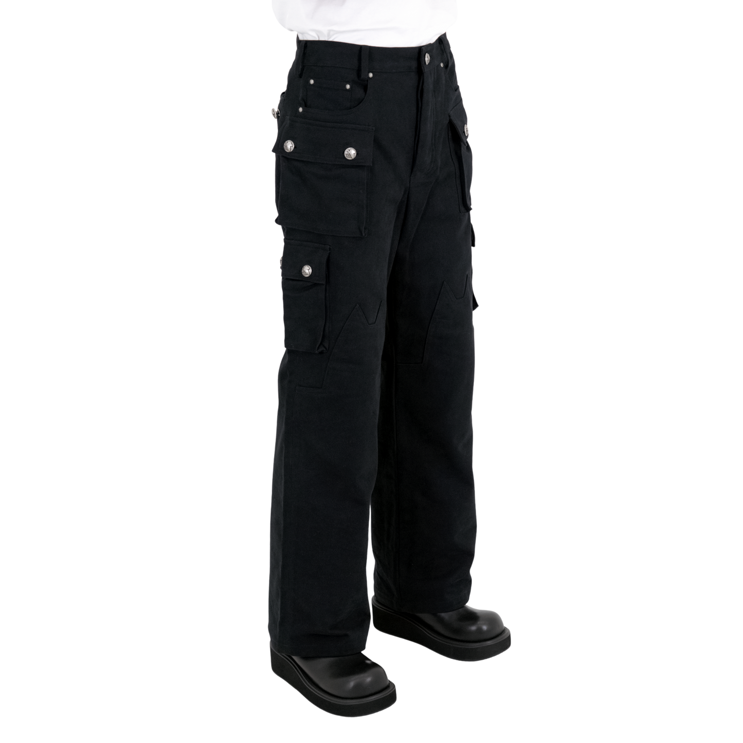 .925 Silver Nekoknee Cargo Pants
