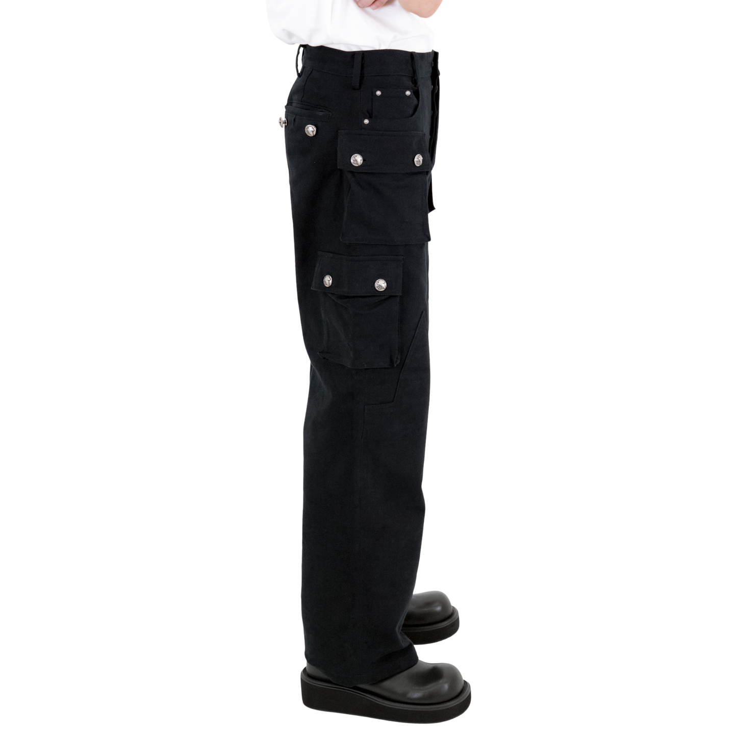 .925 Silver Nekoknee Cargo Pants
