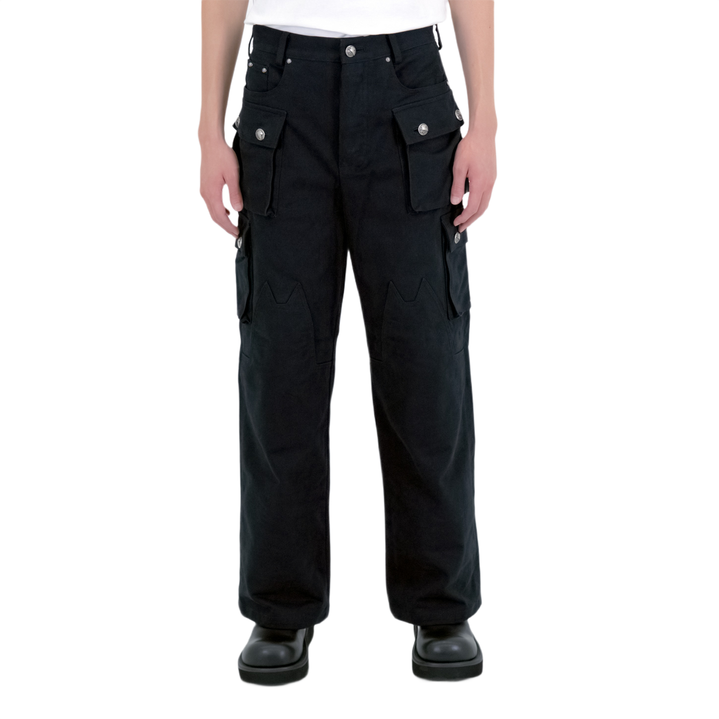 .925 Silver Nekoknee Cargo Pants