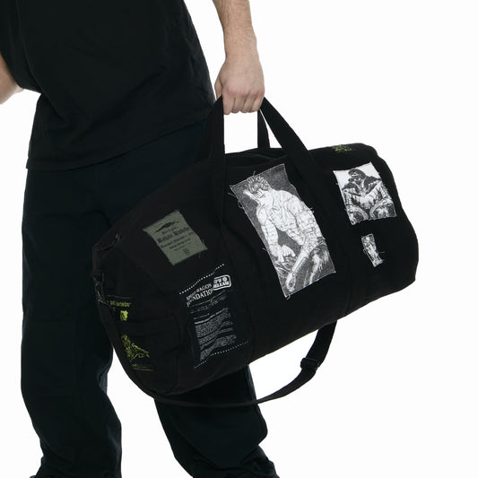Patched Duffle Bag
