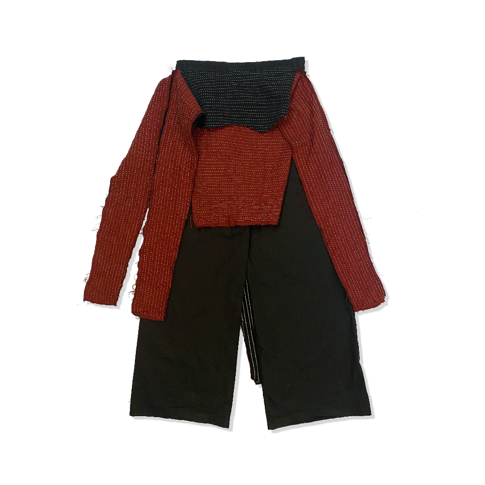 ハンドメイドのボロゾンビパンツ ROUGH SIMMONS