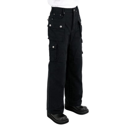 .925 Silver Nekoknee Cargo Pants