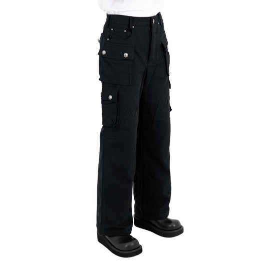 .925 Silver Nekoknee Cargo Pants
