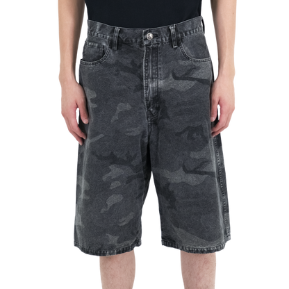 Camo Denim Shorts