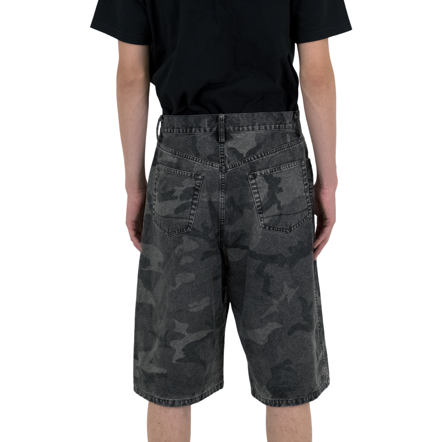 Camo Denim Shorts