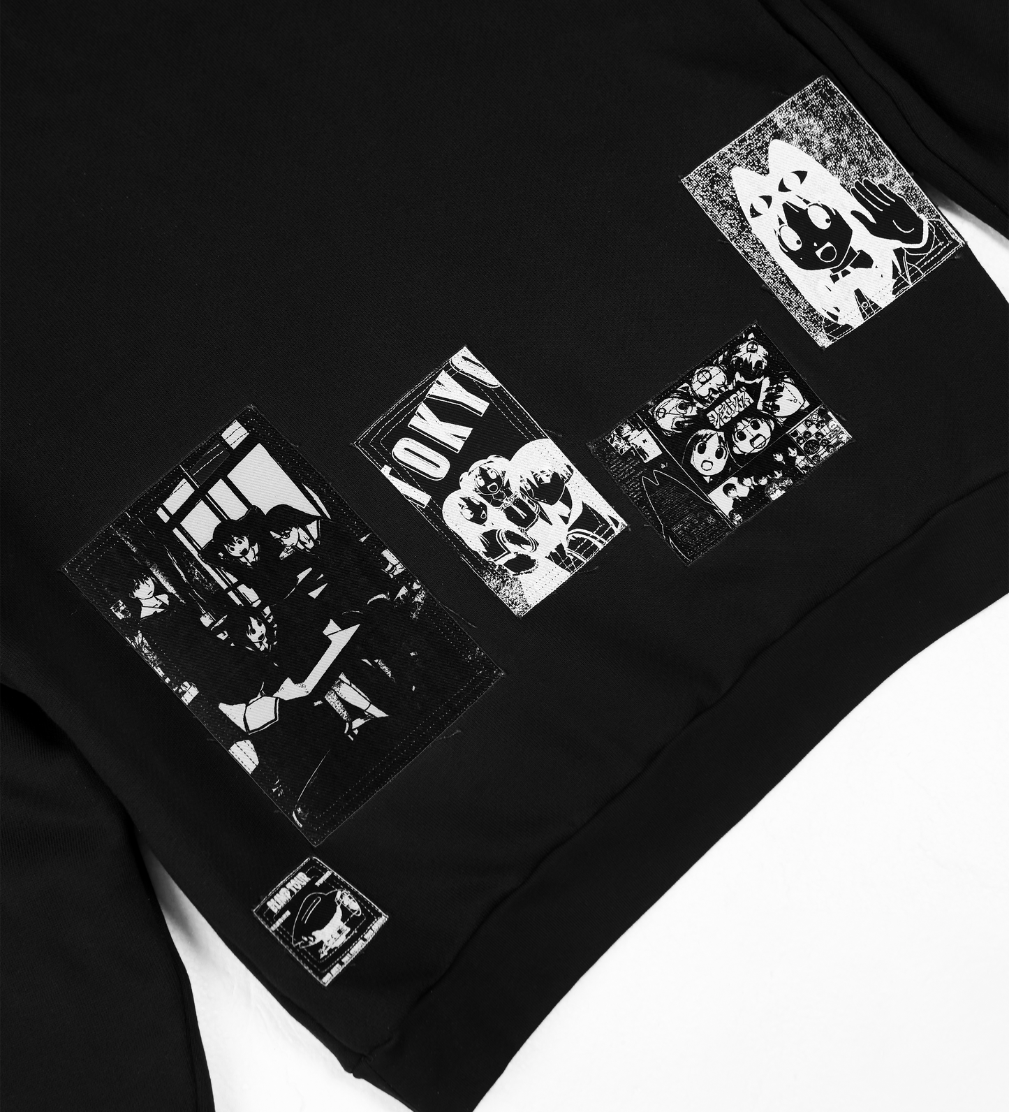 Patched Raglan Sweatshirt