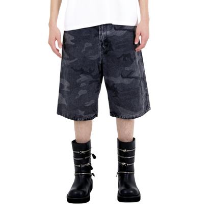 Camo Denim Shorts