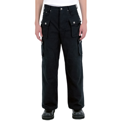 .925 Silver Nekoknee Cargo Pants