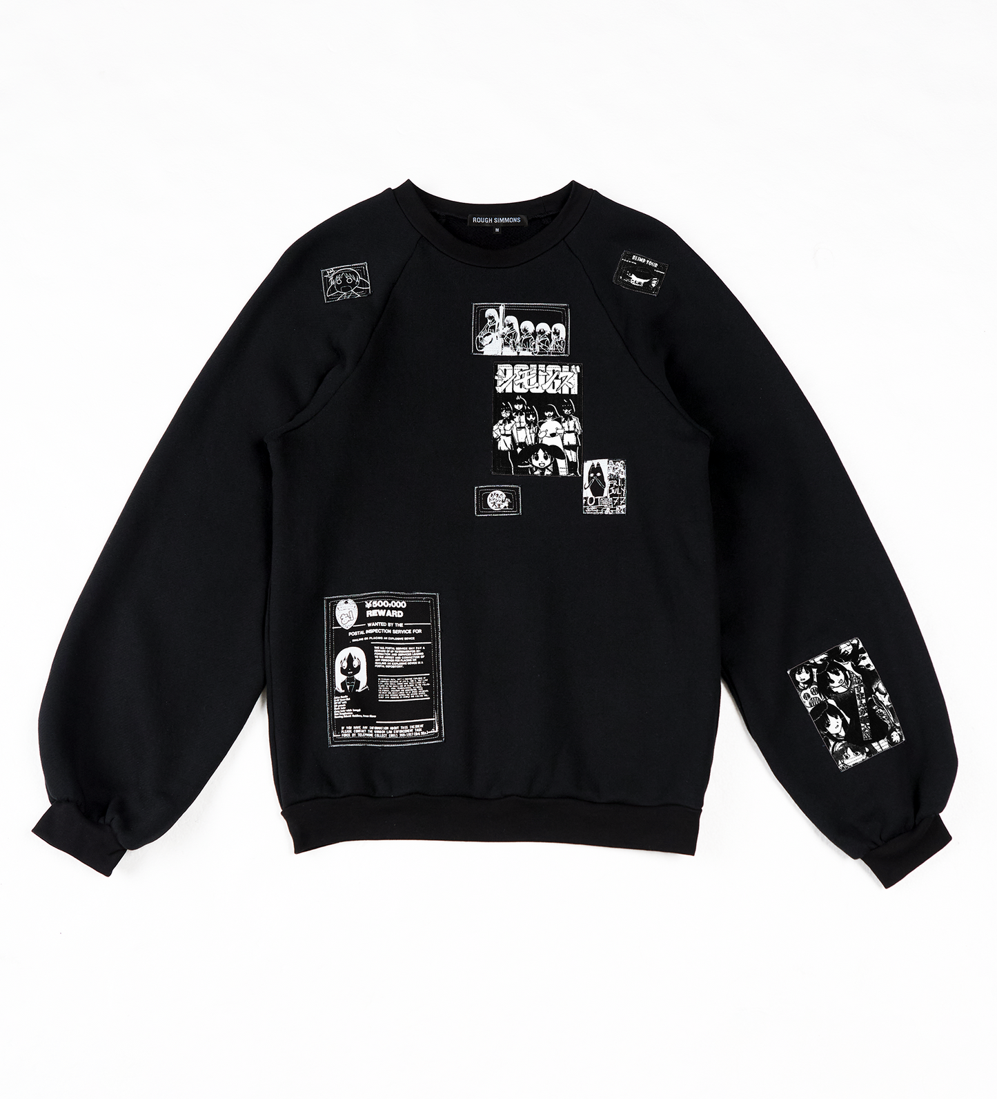 Patched Raglan Sweatshirt
