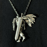 Swordsman Silver Necklace