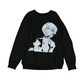 Printed Raglan Fleece Sweatshirt