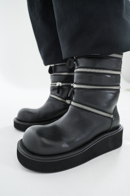 Accordion Combat Boots