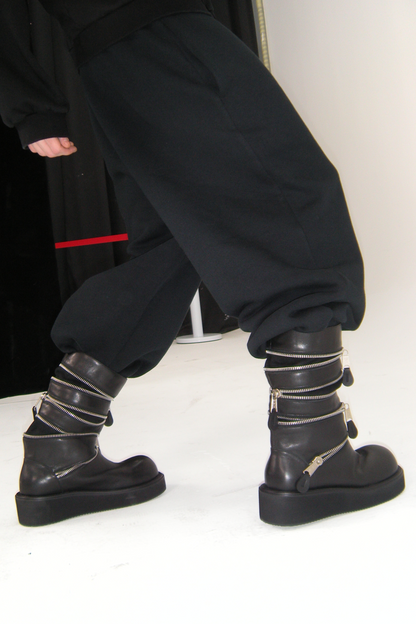 Accordion Combat Boots