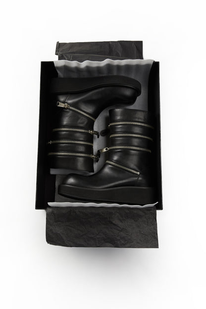 Accordion Combat Boots
