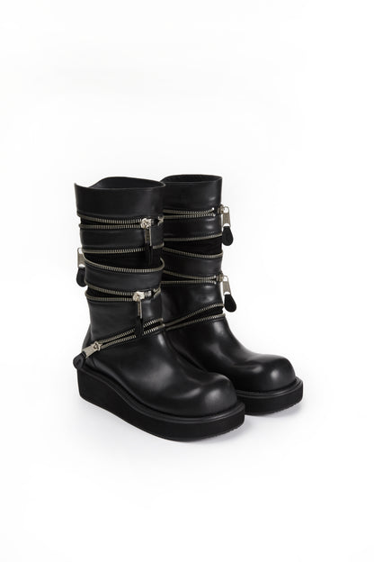 Accordion Combat Boots