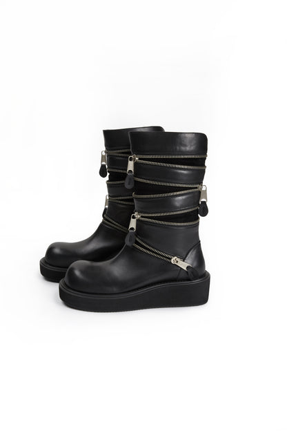 Accordion Combat Boots