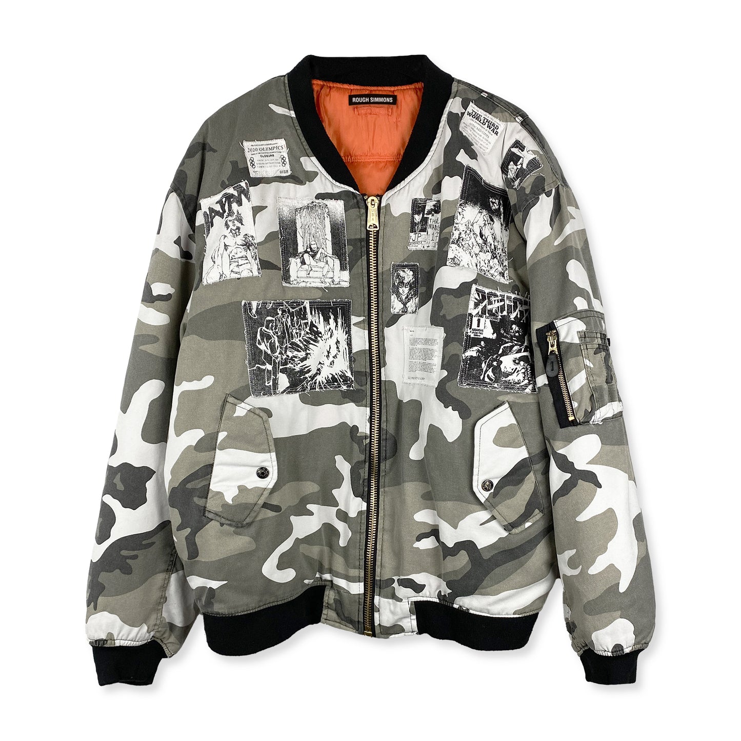 Black and White Neo-Tokyo Bomber Jacket